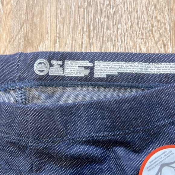 NWT WONDER NATION BLUE LEGGINGS SIZE L - Picture 2 of 3